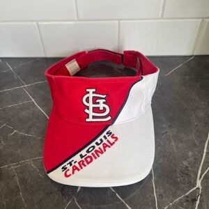 St. Louis Cardinals Red and White Visor